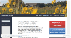 Desktop Screenshot of freedomchildcarecenter.org