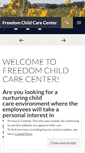 Mobile Screenshot of freedomchildcarecenter.org