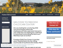 Tablet Screenshot of freedomchildcarecenter.org